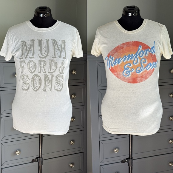 Tops - Mumford & Sons Official Concert T-shirts Set of Two